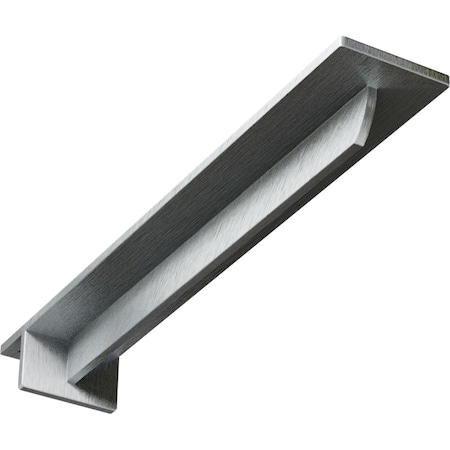 Ekena Millwork Heaton Hidden Support Steel Bracket w/ 14" Support Depth, Unfinished 3"W x 18"D x 2"H BKTM03X18X02HECRS